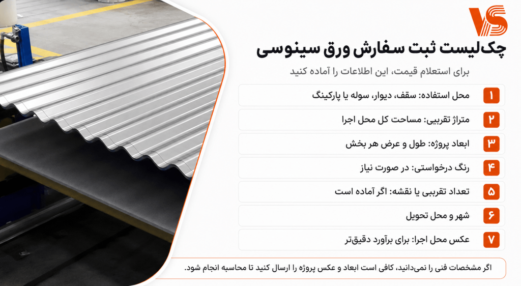 نکات خرید ورق سینوسی